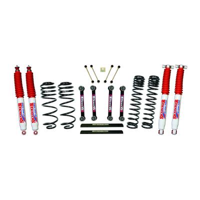 4 Inch Dual Rate Long Travel One Box Kit w/OE Style Front and Rear Lower Links and Hydro 7000 Shocks TJ/LJ 2003-2006 Jeep Wrangler/Unlimited Skyjacker