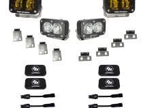 S2 SAE Baja Amber/S2 Sport Fog Pocket Kit Fits 21-On Ford Raptor Baja Designs