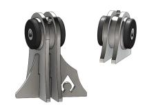 Jeep TJ Weld On UCA Brackets For Low Pro Front Truss Currie JJ Bushings 7/16 Inch Bolt Size Artec Industries