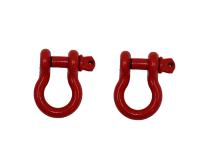 D Ring 3/4 Inch Red 2 Piece Set Fishbone Offroad