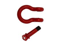 D Ring 3/4 Inch Red 2 Piece Set Fishbone Offroad