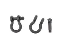 D Ring 3/4 Inch Gloss Black 2 Piece Set Fishbone Offroad