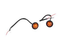 Amber LED's 3/4 Inch Pair Fishbone Offroad