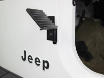 Jeep Foot Peg Set 76-06 CJ YJ TJ Wrangler Gloss Black Fishbone Offroad