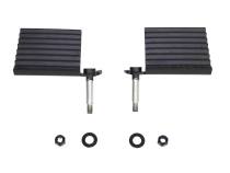 Jeep Foot Peg Set 76-06 CJ YJ TJ Wrangler Gloss Black Fishbone Offroad