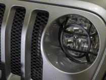 Jeep JL Headlight Guards For 18-Pres Wrangler JL Aluminum Fishbone Offroad