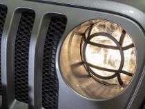 Jeep JL Headlight Guards For 18-Pres Wrangler JL Aluminum Fishbone Offroad