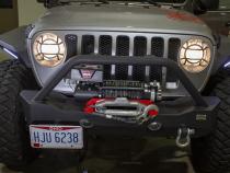 Jeep JL Headlight Guards For 18-Pres Wrangler JL Aluminum Fishbone Offroad