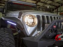 Jeep JL Headlight Guards For 18-Pres Wrangler JL Aluminum Fishbone Offroad