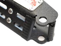Jeep Foot Peg Set For 07-Up Wrangler/Gladiator Steel Black Fishbone
