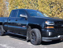 07-18 Silverado 1500/2500/3500 Double Cab Cab 5 Inch Oval Side Steps Fishbone Offroad