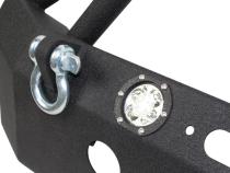 Jeep JK Front Winch Bumper W/LEDs Full Width 07-18 Wranger JK Black Texured Powercoated Fishbone Offroad