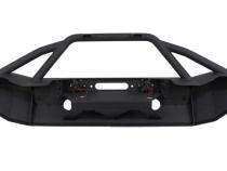 Jeep JK Front Winch Bumper W/LEDs Full Width 07-18 Wranger JK Black Texured Powercoated Fishbone Offroad