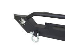 Jeep TJ/YJ Front Bumper W/LED's 87-06 Wrangler TJ/YJ Steel Black Textured Powercoat Fishbone Offroad