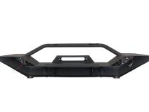 Jeep TJ/YJ Front Bumper W/LED's 87-06 Wrangler TJ/YJ Steel Black Textured Powercoat Fishbone Offroad