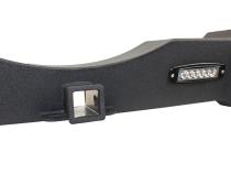 Jeep JK Rear Bumper W/LED's 07-18 Wrangler JK Rubicon and Unlimited Steel Black Textured Powdercoat Fishbone Offroad