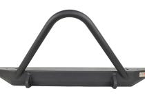 Jeep TJ Front Bumper W/Stinger 97-06 Wrangler TJ Rubicon and Unlimited Steel Black Textured Powdercoat Piranha Series Fishbone Offroad