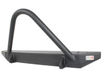 Jeep TJ Front Bumper W/Stinger 97-06 Wrangler TJ Rubicon and Unlimited Steel Black Textured Powdercoat Piranha Series Fishbone Offroad