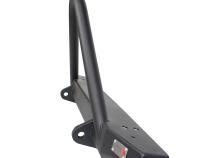 Jeep TJ Front Bumper W/Stinger 97-06 Wrangler TJ Rubicon and Unlimited Steel Black Textured Powdercoat Piranha Series Fishbone Offroad