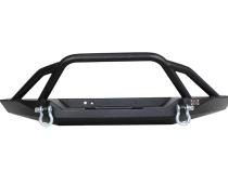 Cherokee XJ Front Winch Bumper W/Grille Guard Bullhead Steel Black Textured Powdercoat Fishbone Offroad