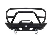 Jeep JK Front Winch Bumper W/Grille Guard 07-18 Wrangler JK Manowar Series Fishbone Offroad