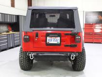 Jeep TJ Rear Bumper W/Step 97-06 Wrangler TJ Piranha Series Fishbone Offroad
