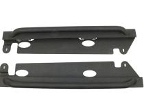 Jeep JK Rock Slider 07-18 Wrangler JK 2 Door Rubicon Steel Black Textured Powdercoat Fishbone Offroad