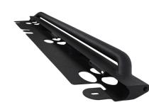 Jeep JK Rock Slider 07-18 Wrangler JK 4 Door Rubicon Steel Black Textured Powdercoat Fishbone Offroad