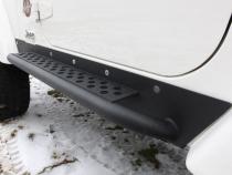 Jeep TJ Rock Slider W/Tube Step 97-06 Wrangler TJ Steel Black Textured Powdercoat  Fishbone Offroad