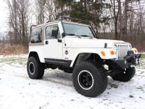 Jeep TJ Rock Slider W/Tube Step 97-06 Wrangler TJ Steel Black Textured Powdercoat  Fishbone Offroad