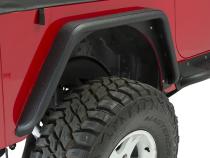 Jeep TJ Tube Fenders Rear 3 Inch Flare 97-06 Wrangler TJ Steel Black Textured Powdercoat Fishbone Offroad