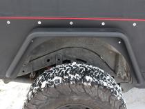 Jeep TJ Tube Fenders Rear 3 Inch Flare 97-06 Wrangler TJ Steel Black Textured Powdercoat Fishbone Offroad