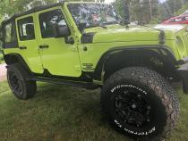 Jeep JK Rocker Guards Scale Armor 07-18 Wrangler JK 2 Door Fishbone Offroad