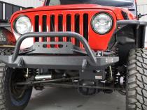 Jeep TJ Steering Box Skid Plate 97-06 Wrangler TJ Black Textured Powdercoat Fishbone Offroad