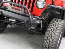 Jeep TJ Steering Box Skid Plate 97-06 Wrangler TJ Black Textured Powdercoat Fishbone Offroad