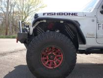 18-Current Jeep Wrangler JL, JLU and 20-Current Jeep Gladiator JT Front Steel Elite Fenders Fishbone Offroad