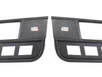 Jeep TJ Front Tube Doors 97-06 Wrangler TJ Black Textured Powdercoat Steel Fishbone Offroad