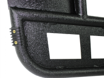 Jeep TJ Front Tube Doors 97-06 Wrangler TJ Black Textured Powdercoat Steel Fishbone Offroad