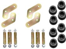 Jeep YJ Rear Greaseable Boomerang Shackles Fishbone Offroad