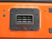 Jeep JK Tailgate Plate 07-18 Wrangler JK Aluminum Black Textured Powercoat Fishbone Offroad