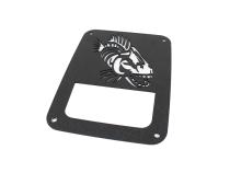 Jeep JK Tail Light Covers 07-18 Wrangler JK Black Textured Powdercoat Fishbone Offroad
