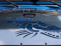 Jeep TJ Hood Louver Raw Unpainted 03-06 Wrangler TJ Fishbone Offroad