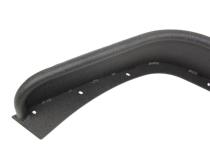 Jeep JK Tube Fenders 07-18 Wrangler JK Front/Rear Set Of 4 Aluminum Black Textured Powdercoat Fishbone Offroad