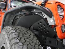 Jeep JK Inner Fenders 07-18 Wrangler JK Front/Rear Set Of 4 Aluminum Black Powdercoat Fishbone Offroad