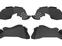 Jeep JK Inner Fenders 07-18 Wrangler JK Front/Rear Set Of 4 Aluminum Black Powdercoat Fishbone Offroad
