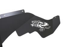Jeep JK Logo Aluminum Inner Fenders 07-18 Wrangler JK Black Powdercoat Fishbone Offroad