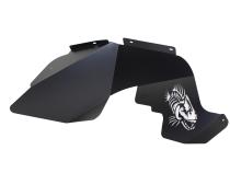 Jeep JK Logo Aluminum Inner Fenders 07-18 Wrangler JK Black Powdercoat Fishbone Offroad