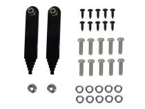 Jeep JK Logo Aluminum Inner Fenders 07-18 Wrangler JK Black Powdercoat Fishbone Offroad