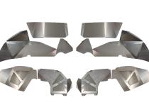 Jeep JL Inner Fenders For 18-Current Wrangler JL Front/Rear Set of 4 Aluminum Raw Fishbone Offroad