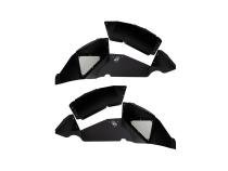 Jeep JL Inner Fenders For 18-Current Wrangler JL Rear Pair Aluminum Black Powdercoat Fishbone Offroad